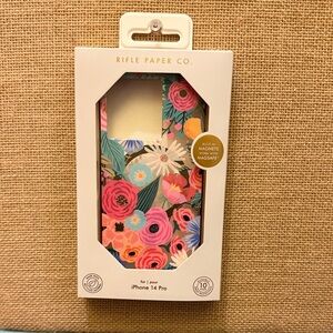 Rifle Paper Co. Floral iPhone 14 Pro Case - Pink, Blue, Green